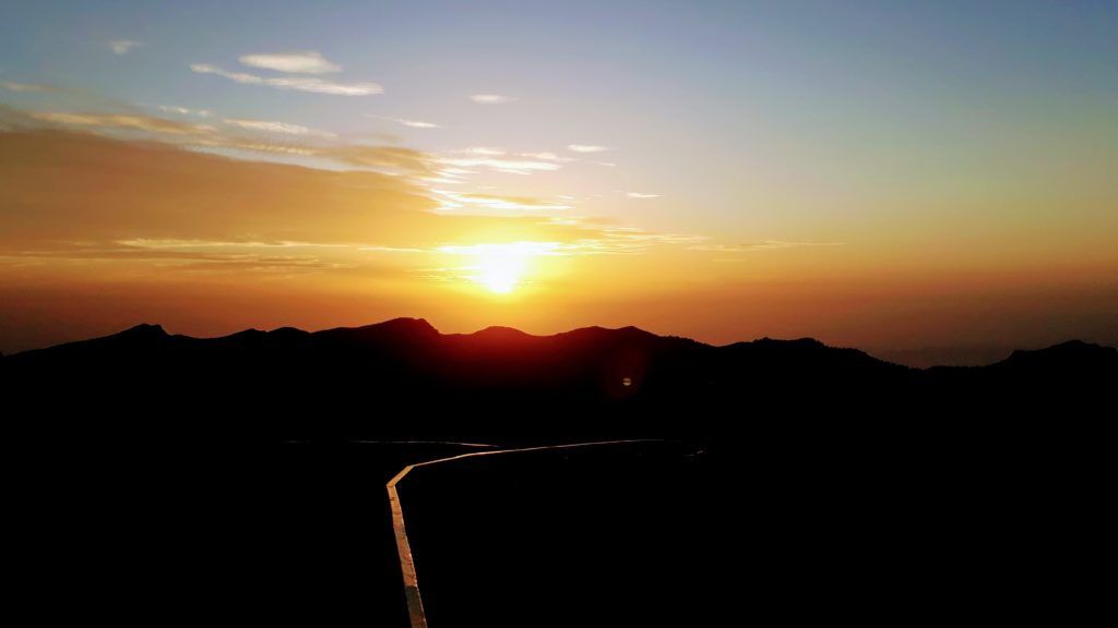 Sonnenaufgang beim Roque de los Muchachos