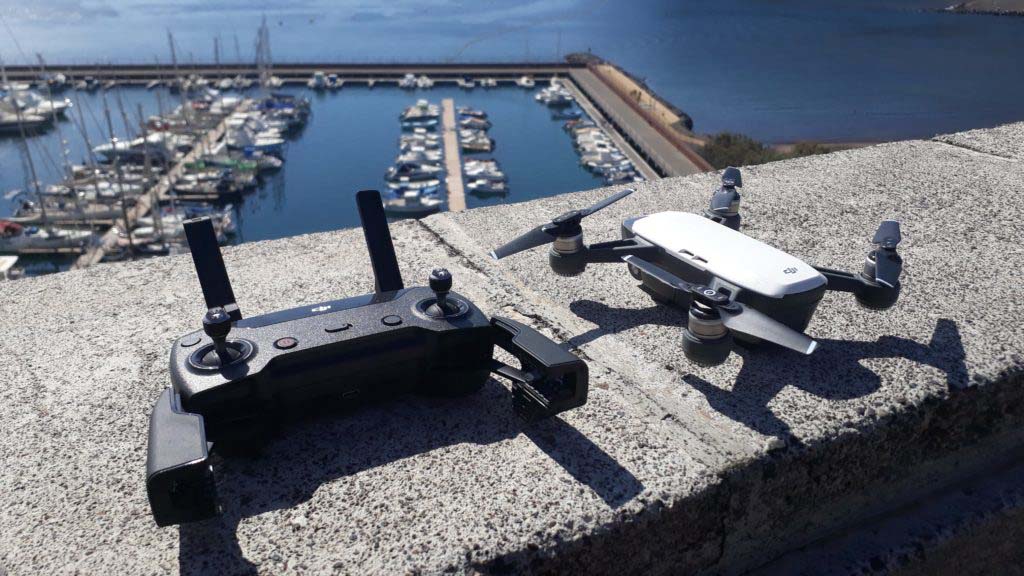 DJI Spark and its remote controller