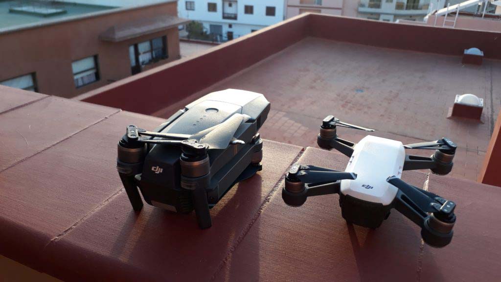 Who's going to do the race: the collapsible DJI Mavic Pro or the compact DJI Spark?