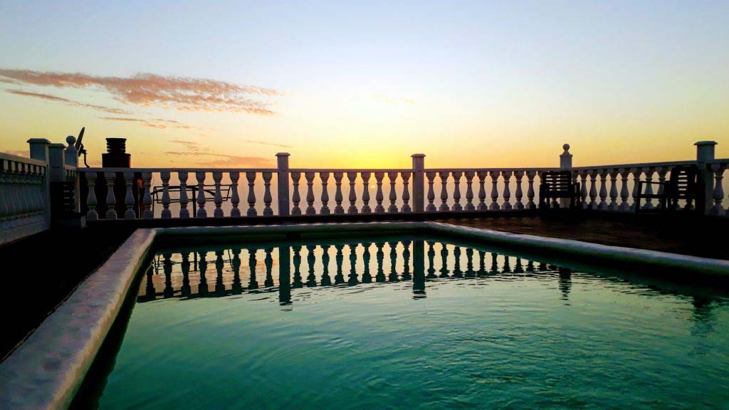 Rooftop pool of Isa Apartments