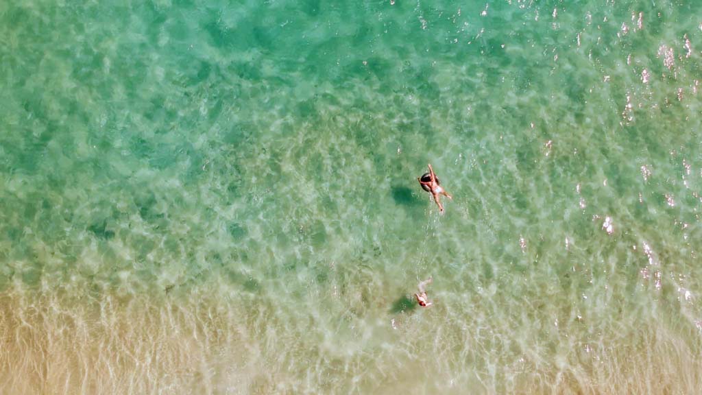 Crystal clear sea at the Playas de Sotavento