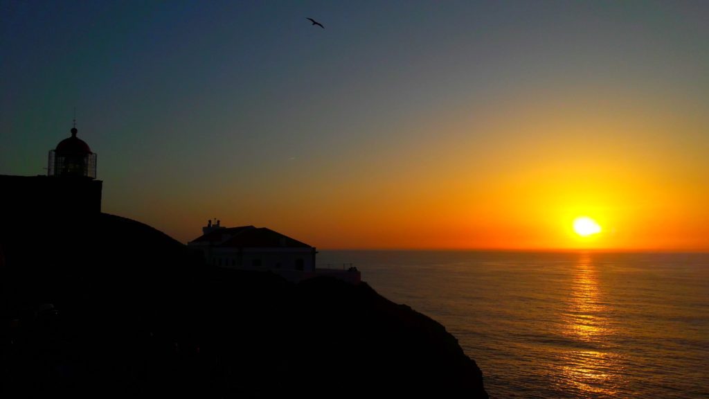 Puesta de sol en Cabo de San Vicente