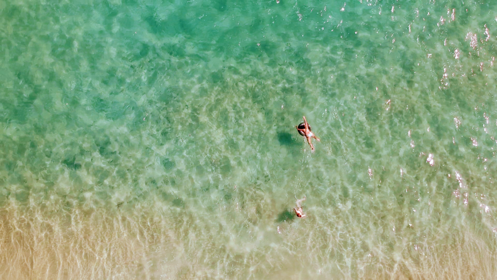 Mar cristalino en Playas de Sotavento