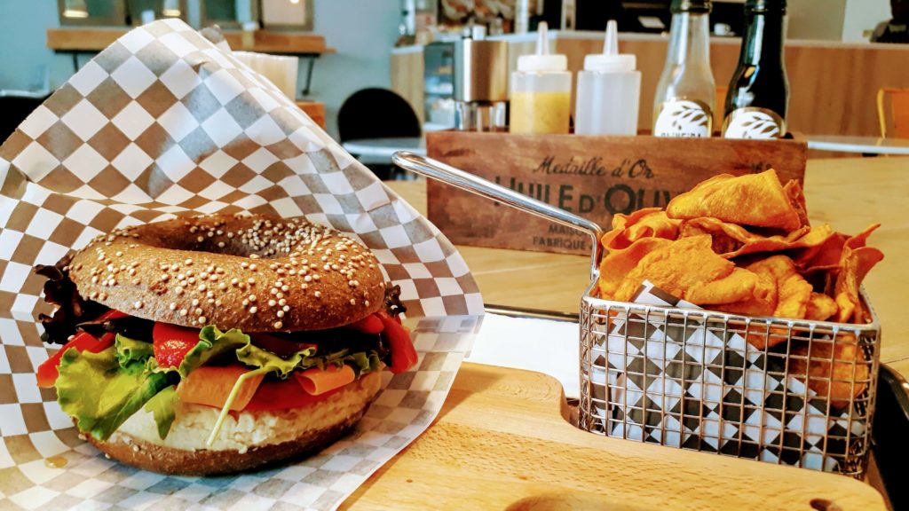 Vegane Bagel gibt's in Lissabon bei Santo Bagel