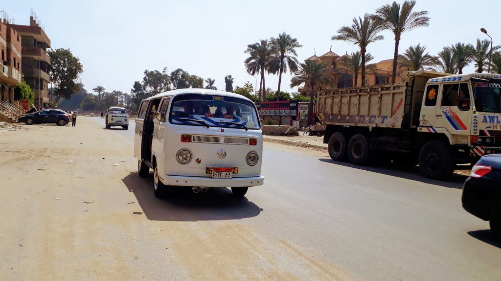 Microbusfahren in Ägypten