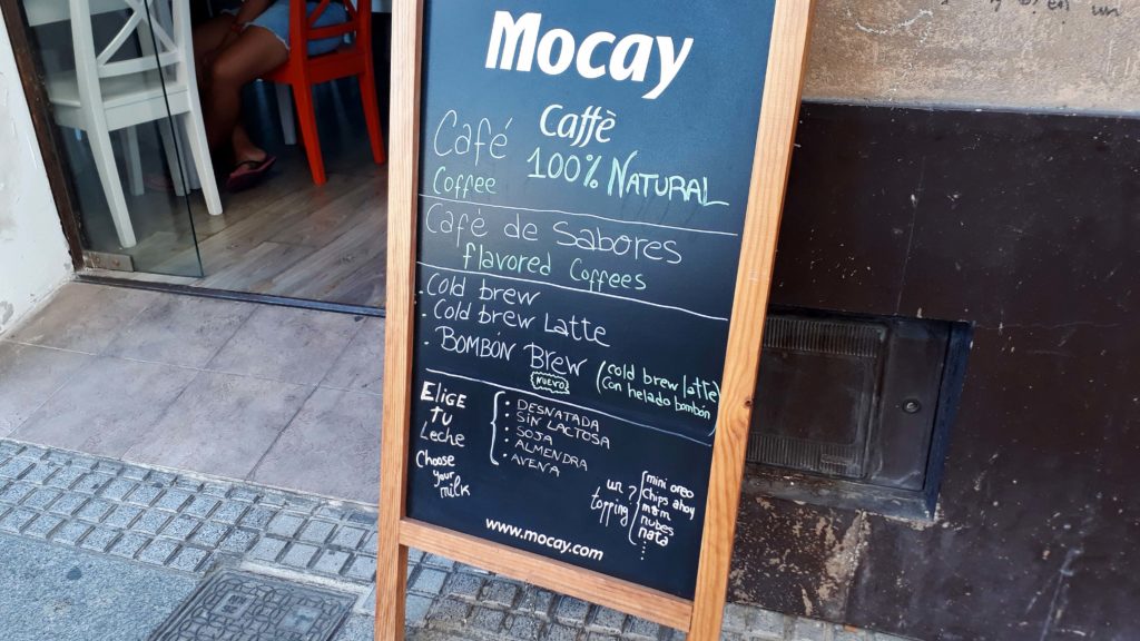 Milchauswahl im Top Coffee Shop