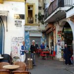 Authentischen Straßengeschehen in Marokko