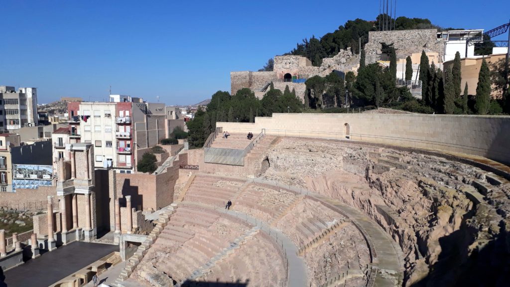 Teatro Romano de Cartagena und Castillo de la Concepción