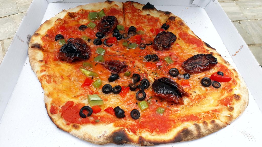 Vegane Pizza von Crustys Stonebaked Pizza in Palma de Mallorca