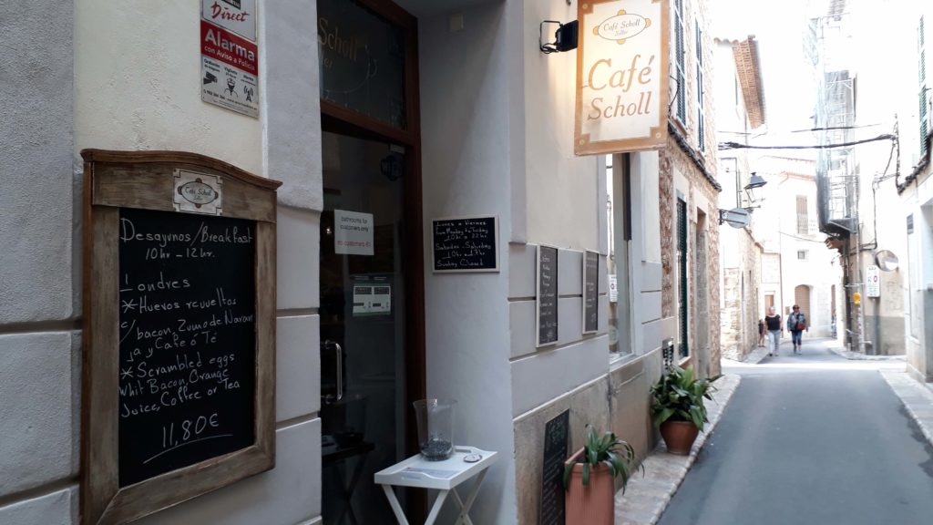 Café Scholl in Sóller, Mallorca