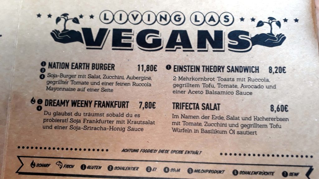 Vegane Optionen bei Dimmock's Healthy Burger auf Mallorca