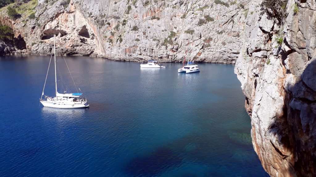 Zwischen den Felswänden verbirgt sich ein wahres Highlight Mallorcas: die Schlucht des Torrent de Pareis