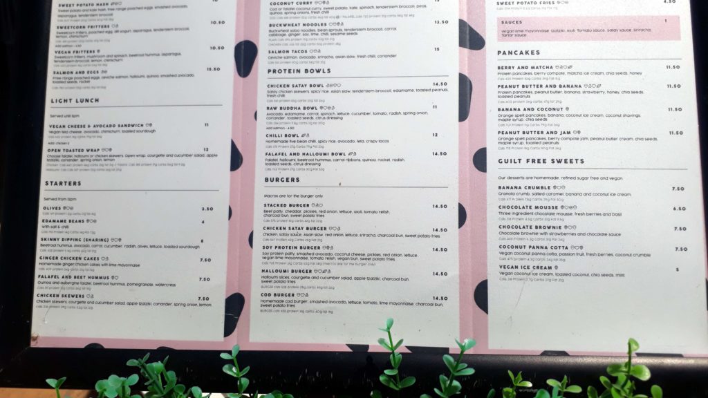 Vegane Optionen bei The Skinny Kitchen Ibiza in Sant Antoni de Portmany