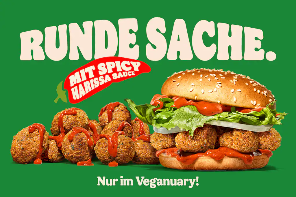 Sind die Ideen aus? Zum Veganuary 2026 gibt's von Burger King Falafel Bites und Falafel Bites Burger