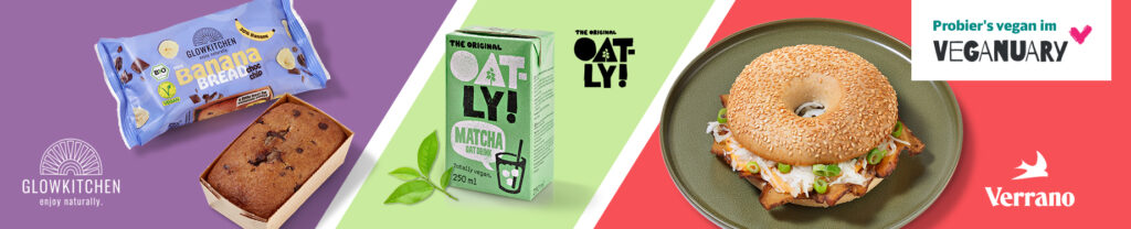 Neu bei der Deutschen Bahn zum Veganuary 2026: Bananenbrot, Matcha und Bagel