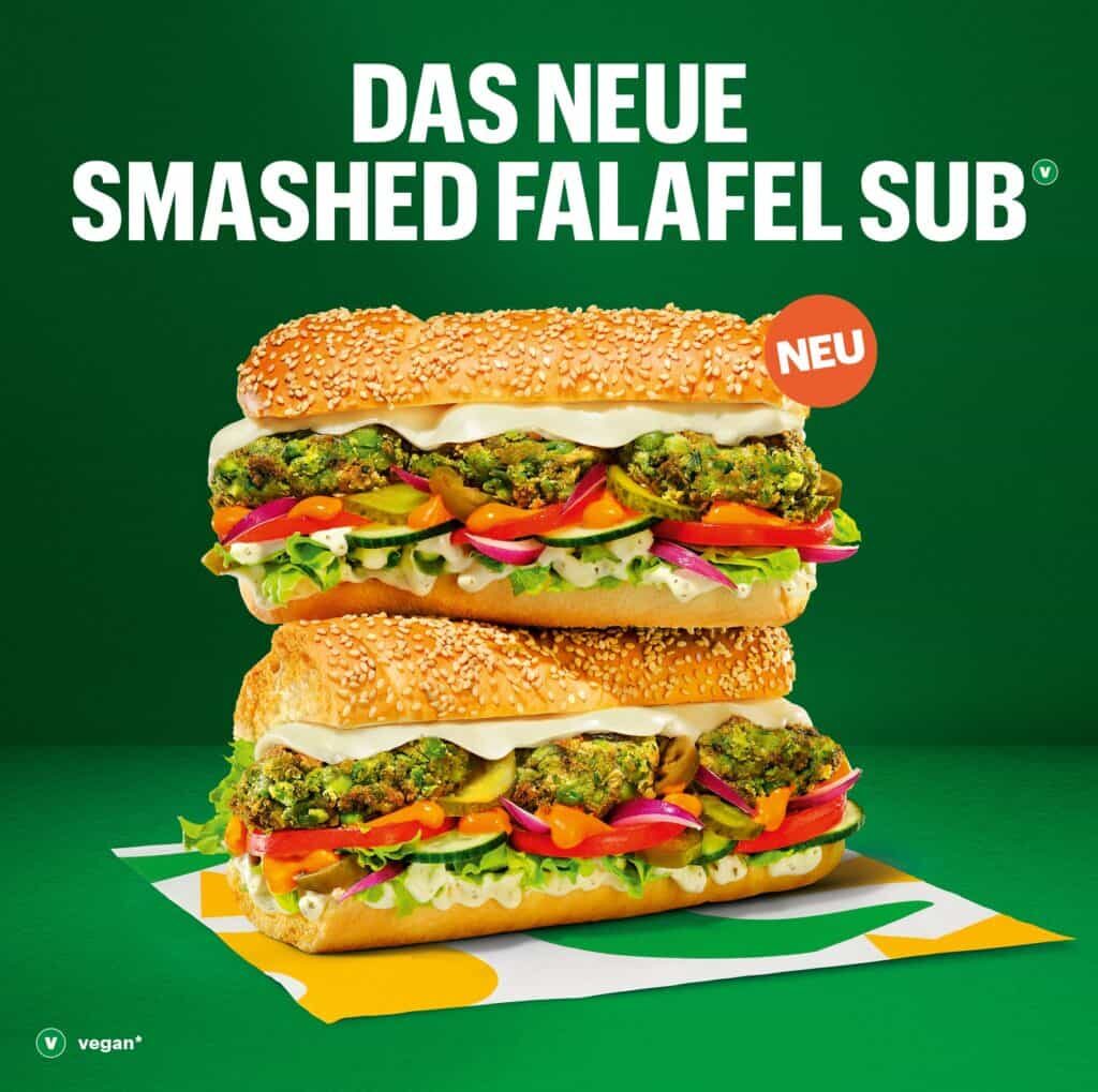 Smashed Falafel Sub bei Subway zum Veganuary 2026