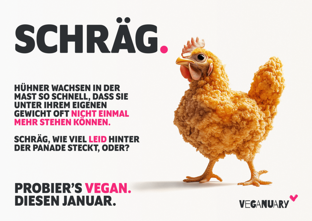 Ein weiteres Motiv der aktuellen Kampagne zum Veganuary