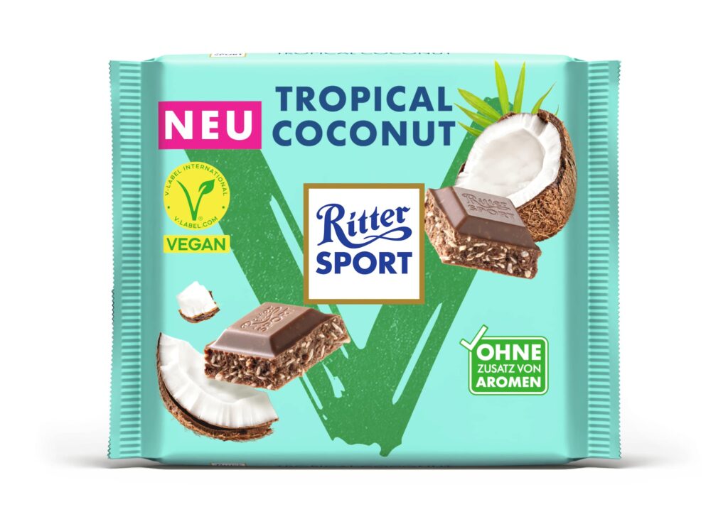 Die neue vegane Ritter Sport Sorte zum Veganuary 2026: Tropical Coconut
