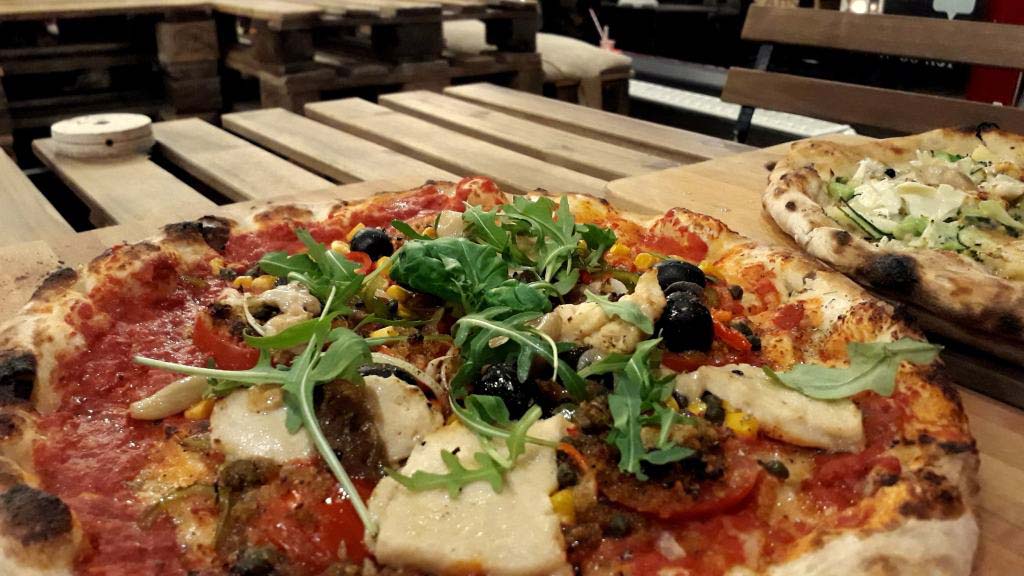 Vegan pizza at Bancale 61