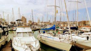 The old harbor (Le Vieux Port) with the three towers