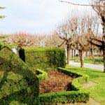 Castle garden in Pons