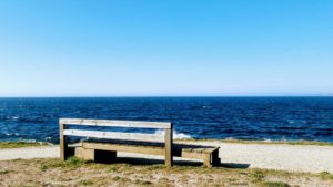 Bench in Parque Escultorico de la Torre de Hércules