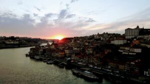 Sunset over Porto