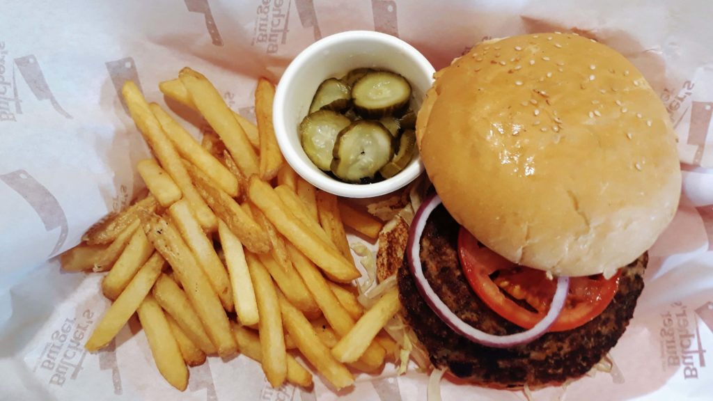 Veggie burger at Butcher's Burger