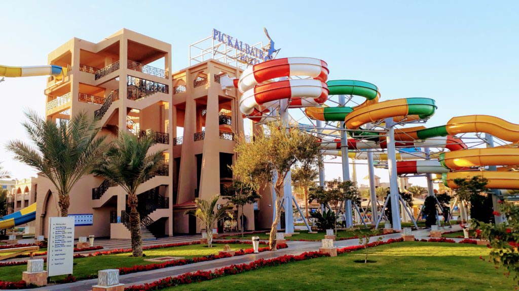 Water slides of the Albatros Aqua Park Resort