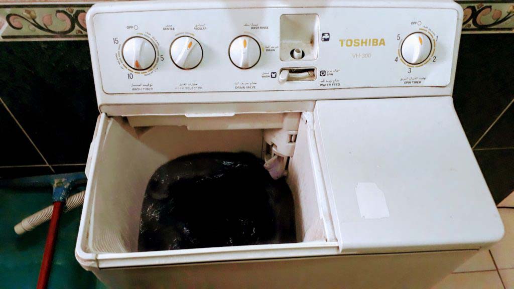 Washing machine in the accommodation Comfort Zone