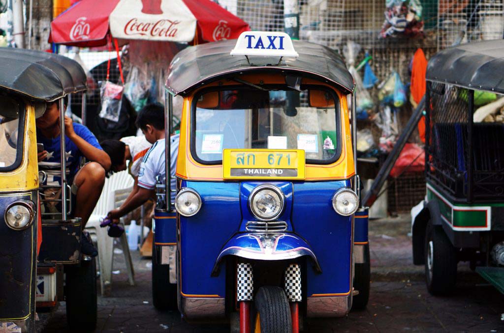 The small tuk-tuks are popular in many countries as a cheaper and more agile alternative to traditional taxis