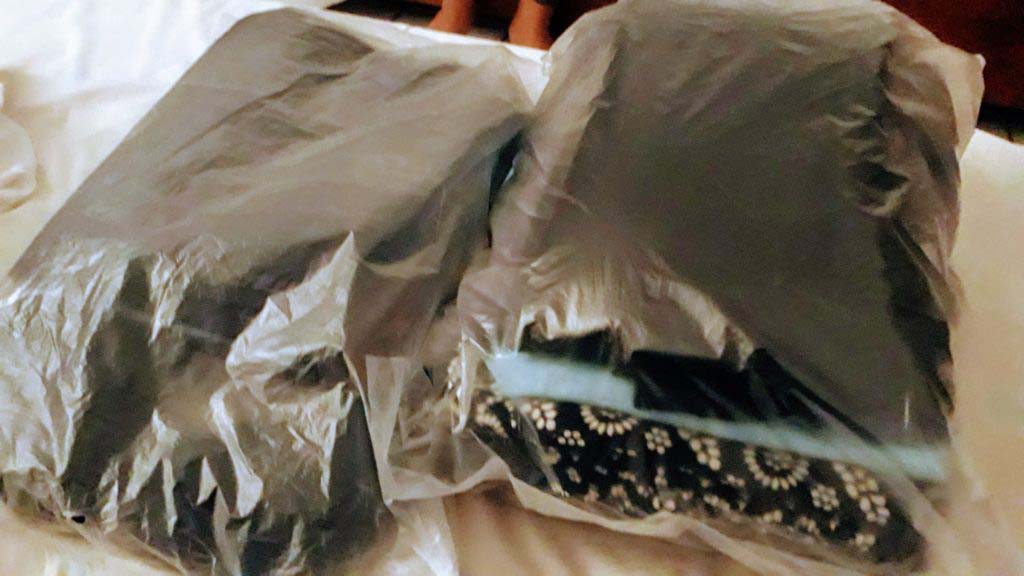 ...and thatt's how you get your clothes back: freshly washed and folded