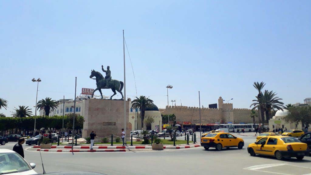 Tunisian taxis in Sousse