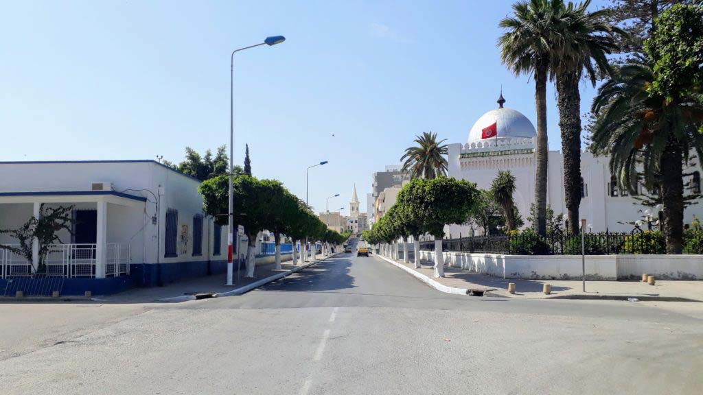 Road at the station of Sousse