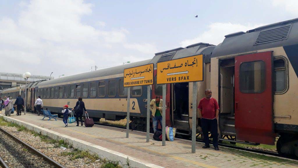 Railway station of El Djem