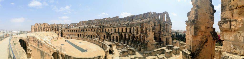 Panorama of the Amphitheater of El Jem