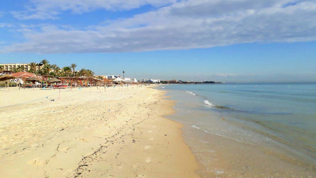 Beach in the north of Sousse