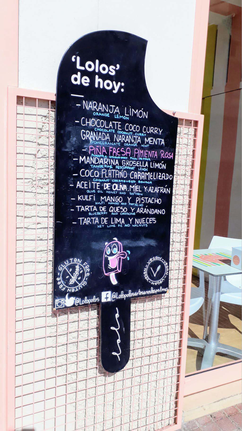 Vegan ice cream in Las Palmas de Gran Canaria
