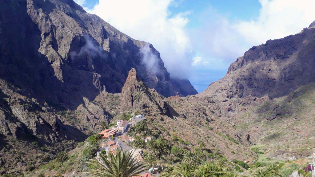 The mountain village of Masca at an altitude of about 650 to 800 meters