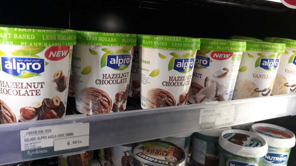 Vegan ice cream from Alpro, you will rarely find anywhere else
