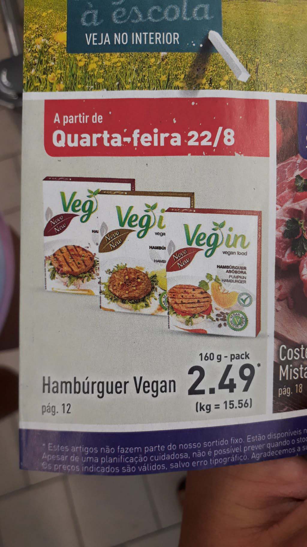 Vegan burger patties from Veg In