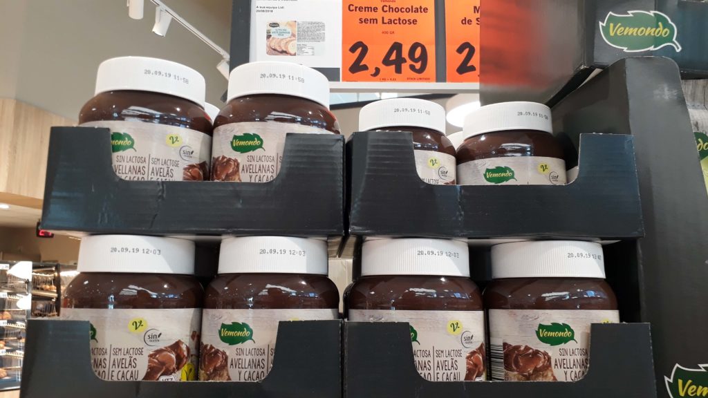 Vegan chocolate spread during a vegan promotion week