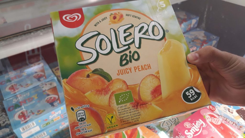 Vegan organic ice cream from Solero