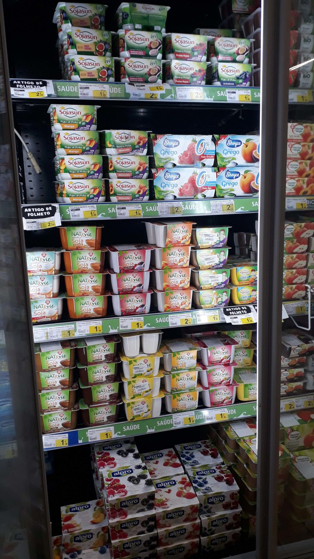 Various soy yoghurts and puddings