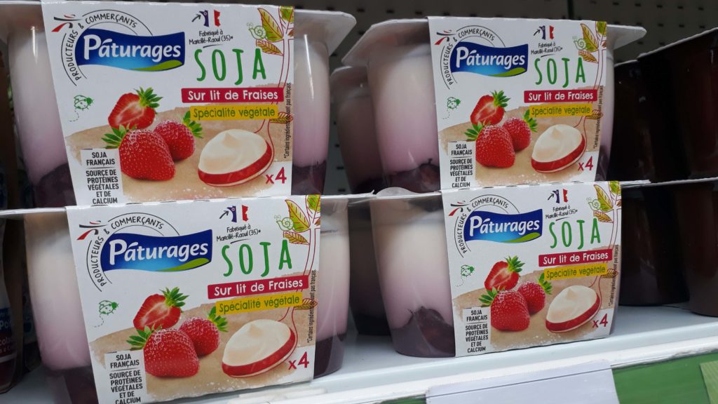 Vegan yoghurts from the store brand