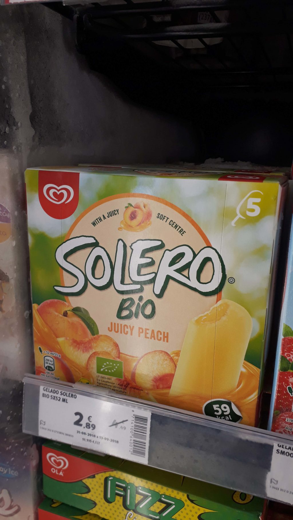 Organic ice cream from Solero