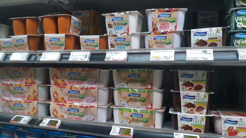 Vegan yoghurts and puddings from the store brand