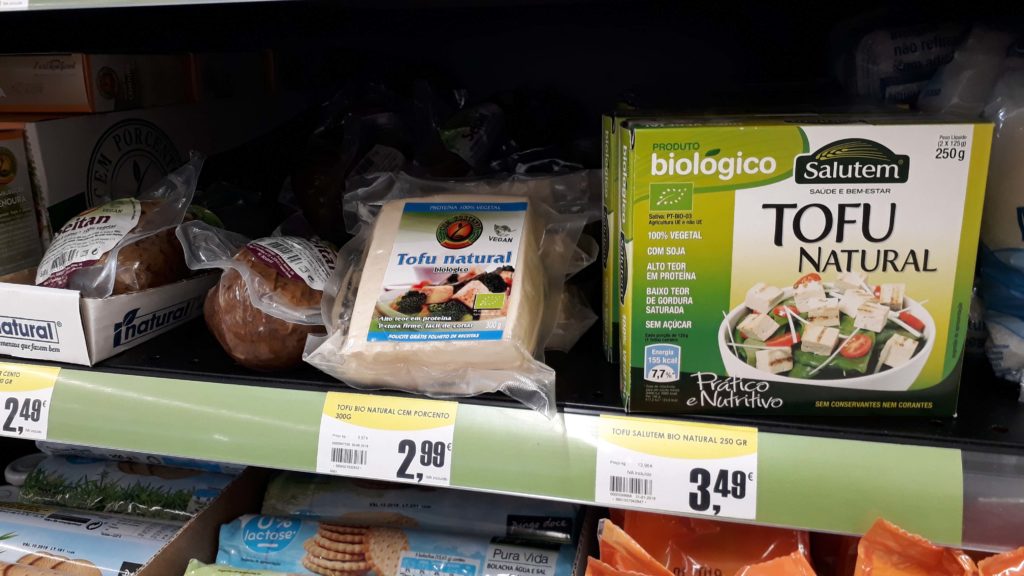 Seitan and organic tofu