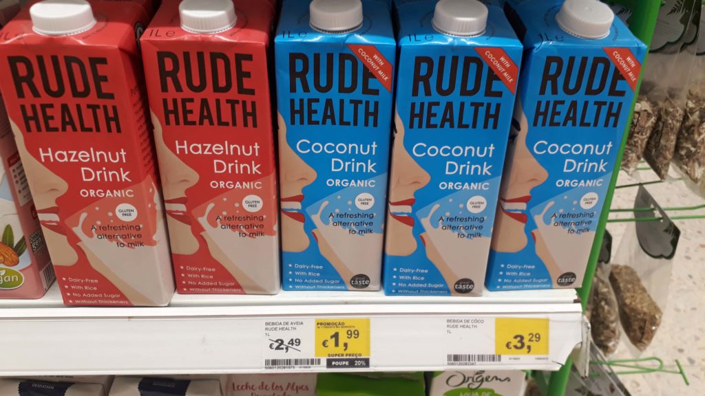 Hazelnut and coconut milk from Rude Health