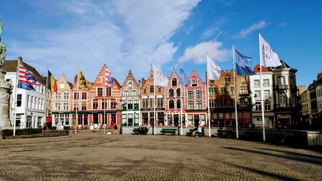 Casas coloridas en la Plaza Mayor